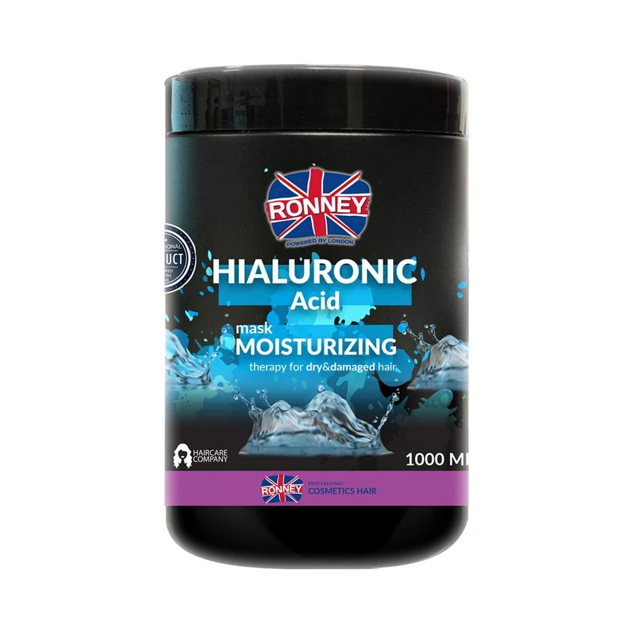 Маска для сухого та пошкодженого волосся Ronney HIALURONIC COMPLEX Маска з гіалуроновою кислотою для сухого та пошкодженого волосся 1000 мл