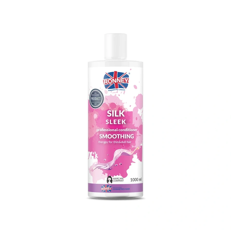 Кондиціонер для тонкого та тьмяного волосся Ronney SMOOTHING SILK AND SLEEK Кондиціонер розгладжуючий для тонкого та тьмяного волосся 1000 мл