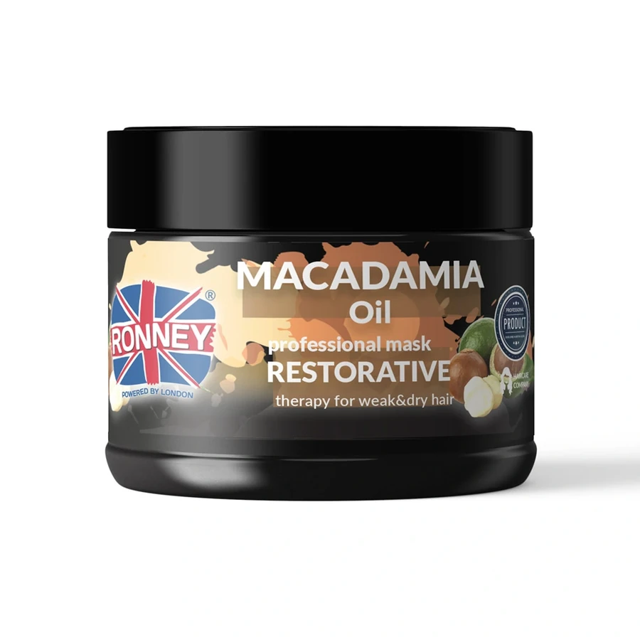 Маска для слабкого та сухого волосся Ronney MACADAMIA OIL Маска відновлююча для слабкого та сухого волосся 300 мл