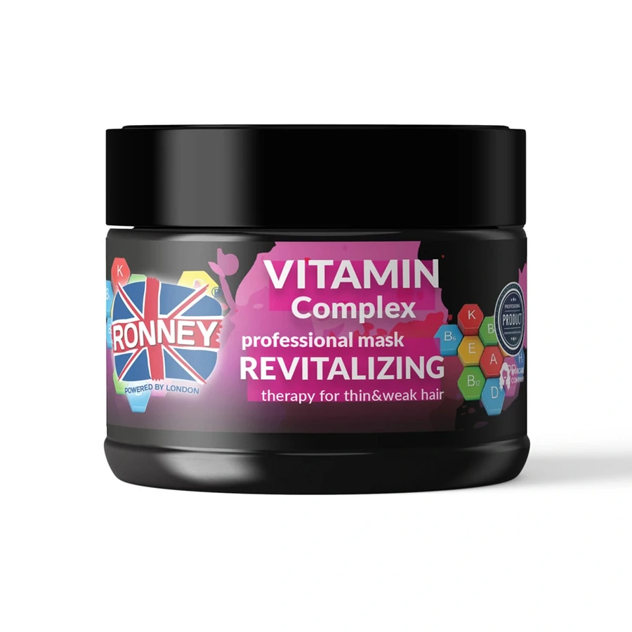 Маска для тонкого та слабкого волосся Ronney VITAMIN COMPLEX Маска з вітамінами для тонкого та слабкого волосся 300 мл