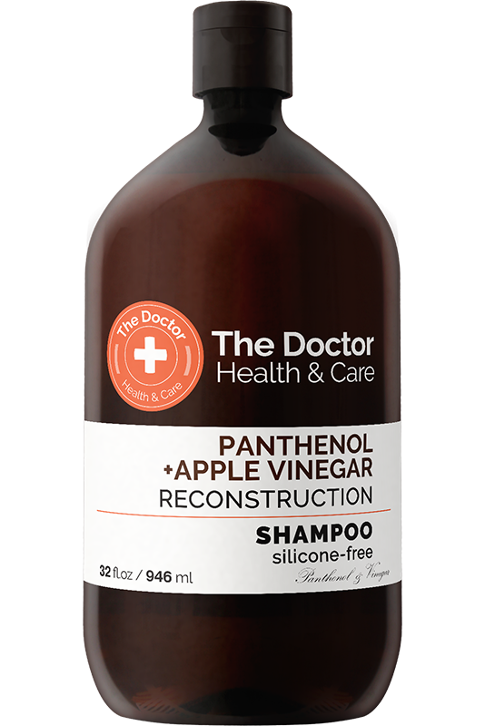 Шампунь для волосся Реконструкція The Doctor Health&Care Panthenol + Apple Vinegar Reconstruction Shampoo пантенол + яблучний оцет 946 мл
