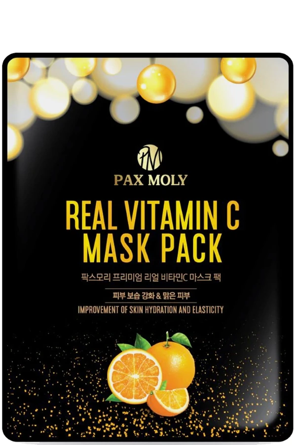 Тканинна маска для обличчя PAX MOLY Real Vitamin C Mask Pack вітамін С 25 мл