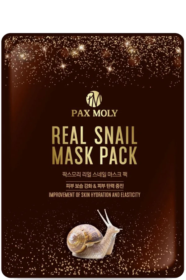 Тканинна маска для обличчя PAX MOLY Real Snail Mask Pack з муцином 25 мл