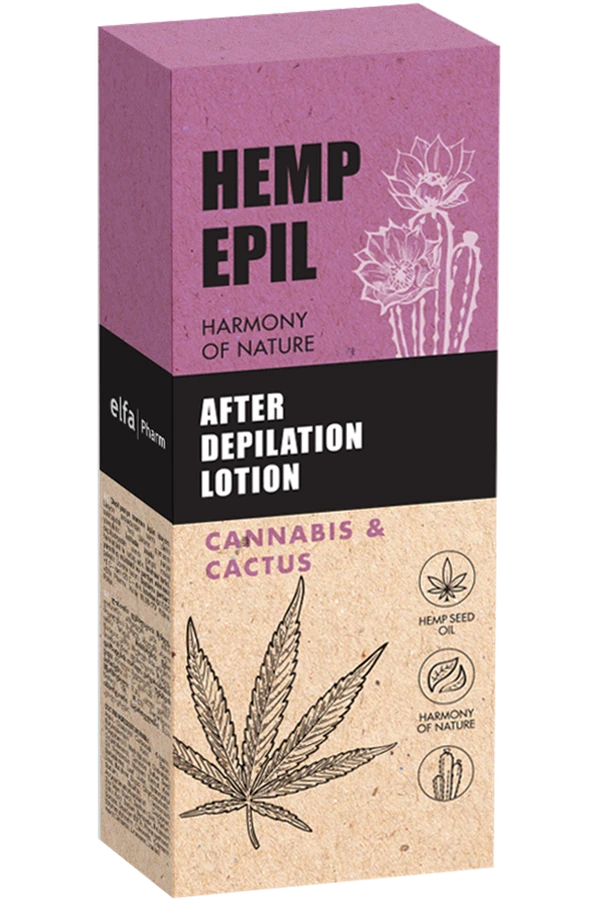 Лосьйон після депіляції "Канабіс та кактус" Hemp Epil After Depilation Lotion Cannabis&Cactus 75 мл