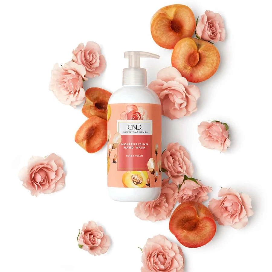 Мило для рук CND Scentsations Moisturizing Hand Wash Rose & Peach троянда та персик 390 мл