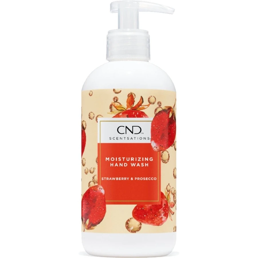 Мило для рук CND Scentsations Moisturizing Hand Wash Strawberry & Prosecco полуниця і просік 390 мл