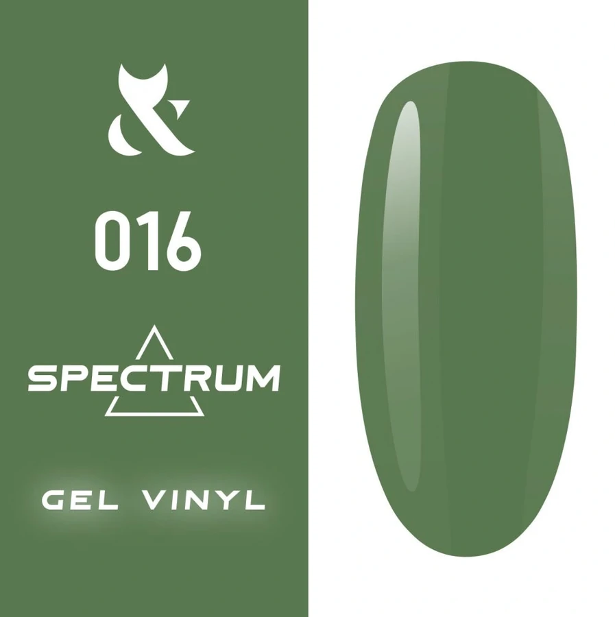 Гель-лак FOX Gel-polish Gold Spectrum 016 насичений зелений, емаль 14 мл