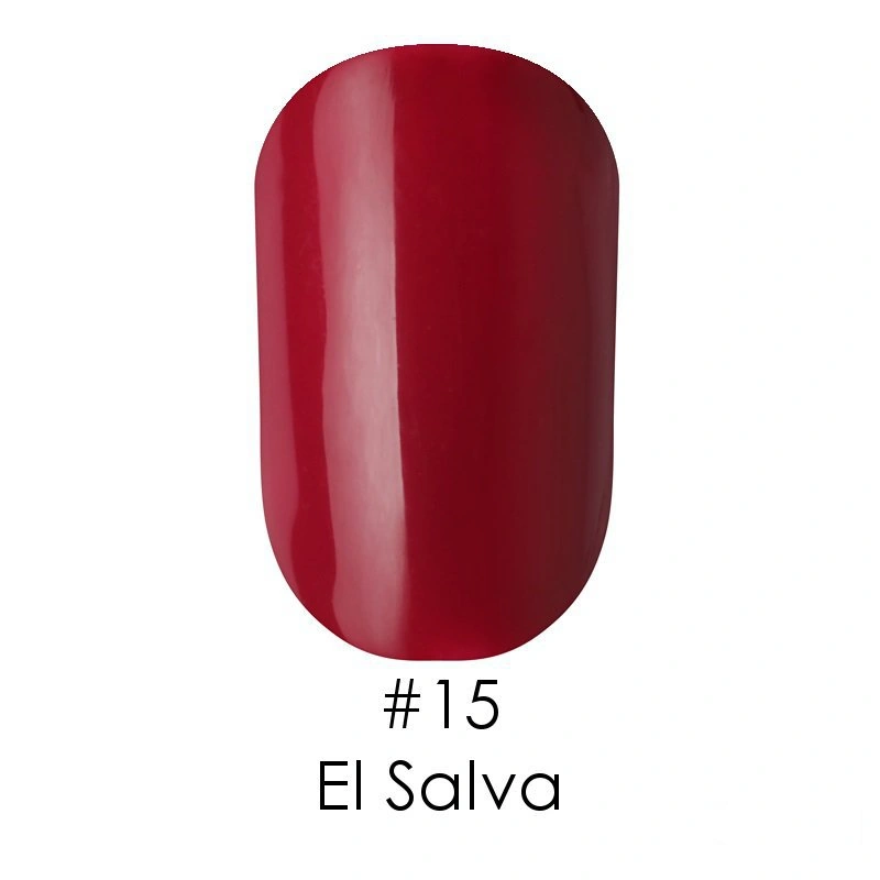 Гель-лак Naomi Gel Polish №15 El Salva бордово-сливовий, емаль 6 мл