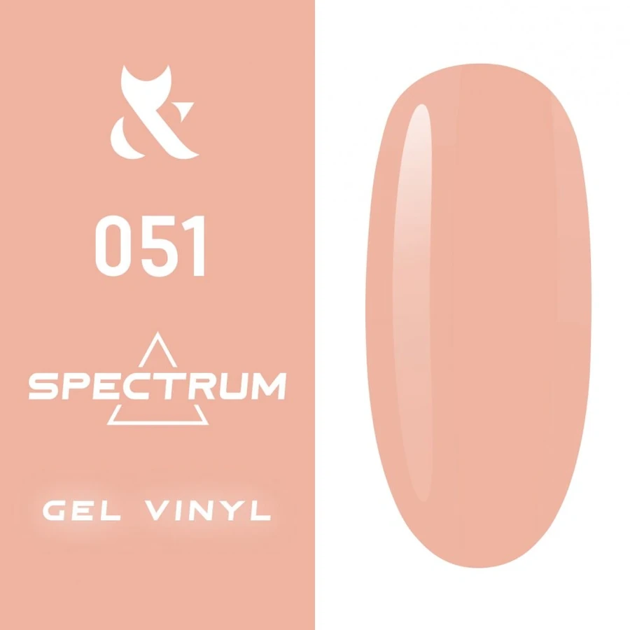 Гель-лак FOX Gel-polish Gold Spectrum 051 персиковий, емаль 14 мл