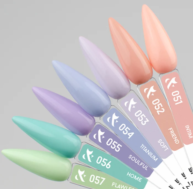 Гель-лак FOX Gel-polish Gold Spectrum 053 молочний ліловий, емаль 14 мл
