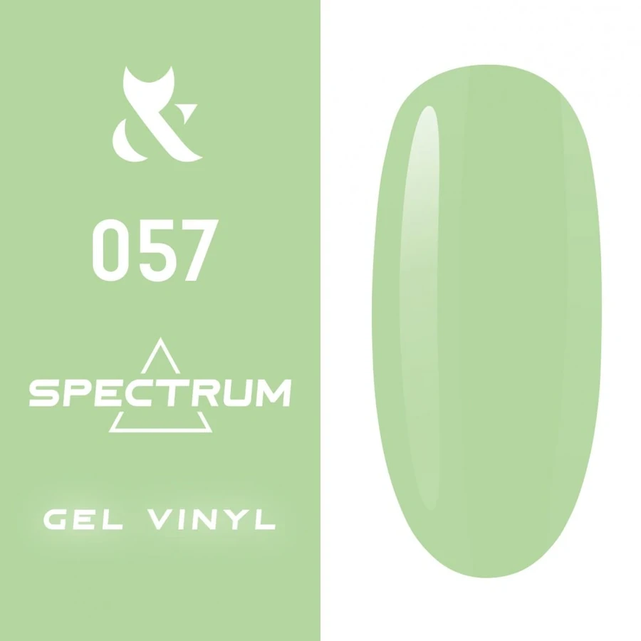 Гель-лак FOX Gel-polish Gold Spectrum 057 ніжний салатовий, емаль 14 мл
