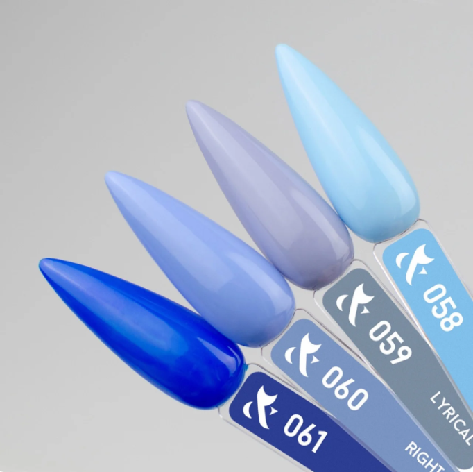 Гель-лак FOX Gel-polish Gold Spectrum 058 небесно-блакитний, емаль 14 мл
