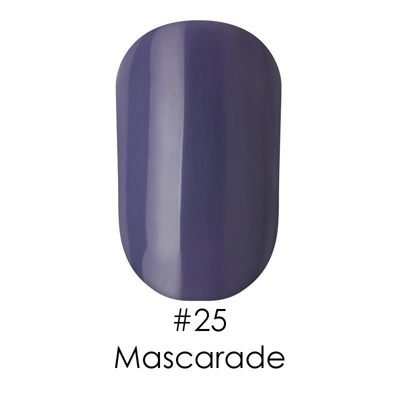 Гель-лак Naomi Gel Polish №25 Mascarade світлий фіолетово-синій сланець із сірим відтінком, емаль 6 мл