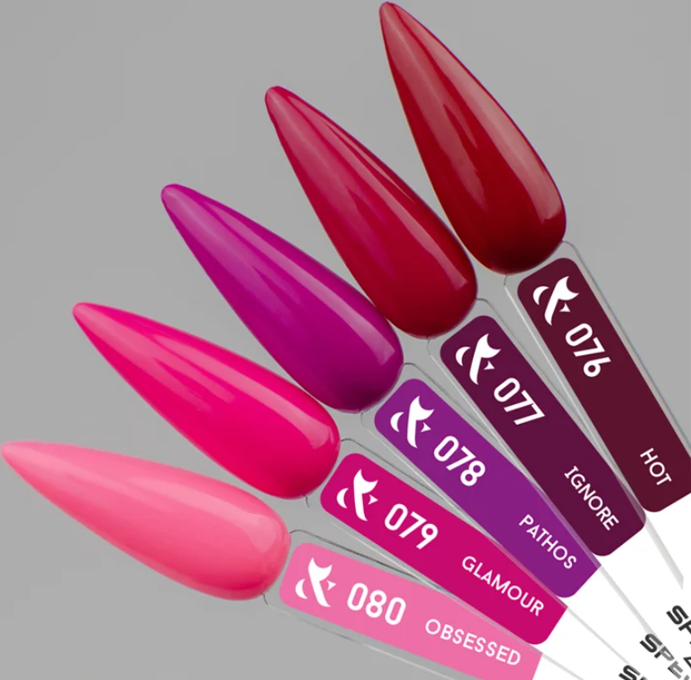 Гель-лак FOX Gel-polish Gold Spectrum 079 малиново-рожевий, емаль 14 мл
