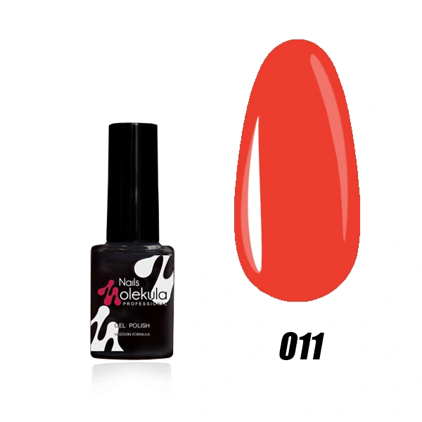 Гель-лак Molekula Gel Polish №011 Червоний, Емаль 6 мл