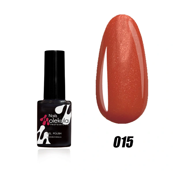Гель-лак Molekula Gel Polish №015 Персиковий, Перламутр 6 мл