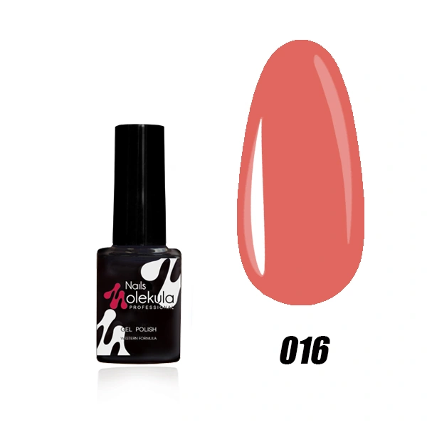 Гель-лак Molekula Gel Polish №016 Персиковий, Емаль 6 мл