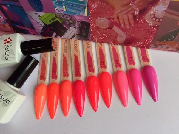 Гель-лак Molekula Gel Polish №018 Кораллово-червоний, Емаль 6 мл