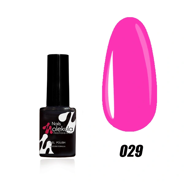 Гель-лак Molekula Gel Polish №029 Насичено-рожевий, Емаль 6 мл