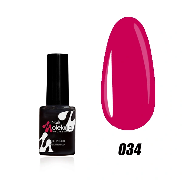 Гель-лак Molekula Gel Polish №034 Малиновий, Емаль 6 мл