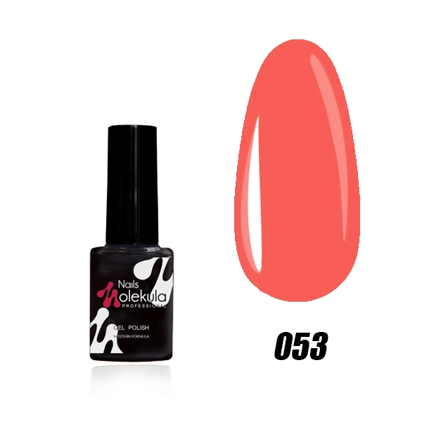 Гель-лак Molekula Gel Polish №053 Морковно-рожевий, Емаль 6 мл