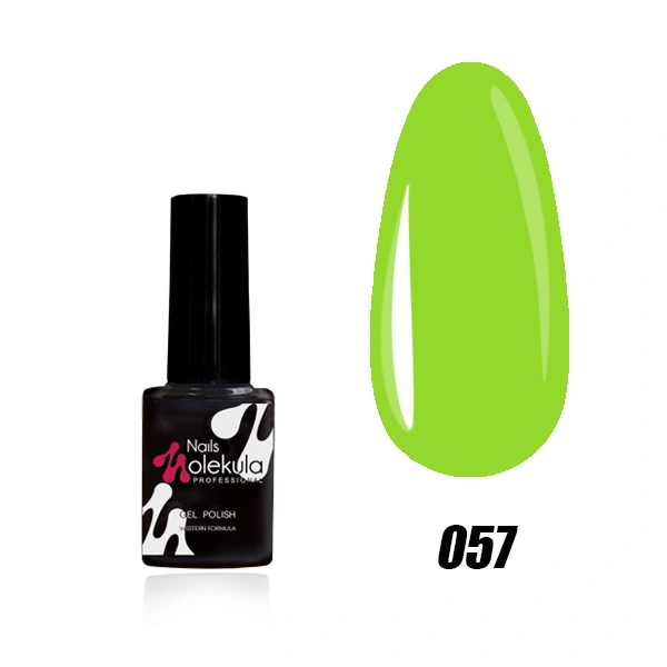 Гель-лак Molekula Gel Polish №057 Салатовий, Емаль 6 мл