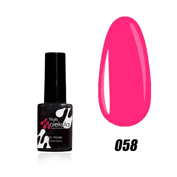 Гель-лак Molekula Gel Polish №058 Рожевий, Емаль 6 мл