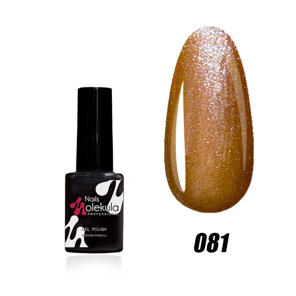 Гель-лак Molekula Gel Polish №081 Коричневий із зеленим відливом, Перламутр 6 мл