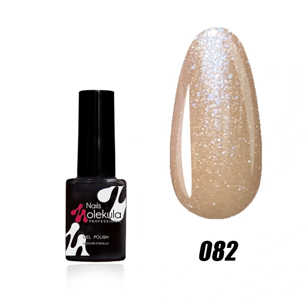 Гель-лак Molekula Gel Polish №082 Персковий з блакитним відливом, Перламутр 6 мл