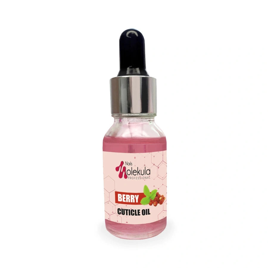 Олія для кутикули з піпеткою Molekula Cuticle Oil Wild Berry суниця-барбарис 15 мл