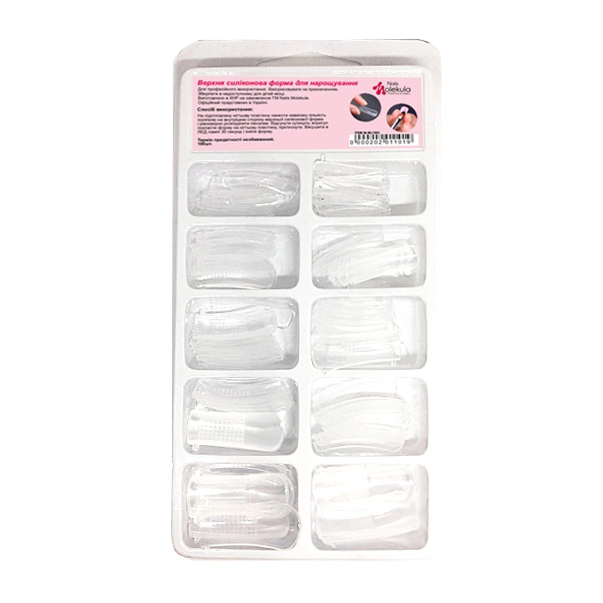 Верхні силіконові форми для нарощування Molekula Silicone Forms 100 шт