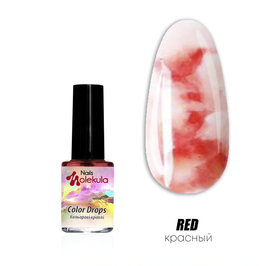 Акварель чорнило Molekula Color Drops RED червоний 6 мл