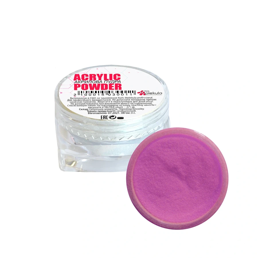 Акрилова пудра Molekula Acrylic Powder №05 малиновий 3 г