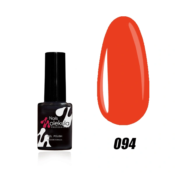 Гель-лак Molekula Gel Polish №094 Соковитий помаранчевий, Емаль 6 мл