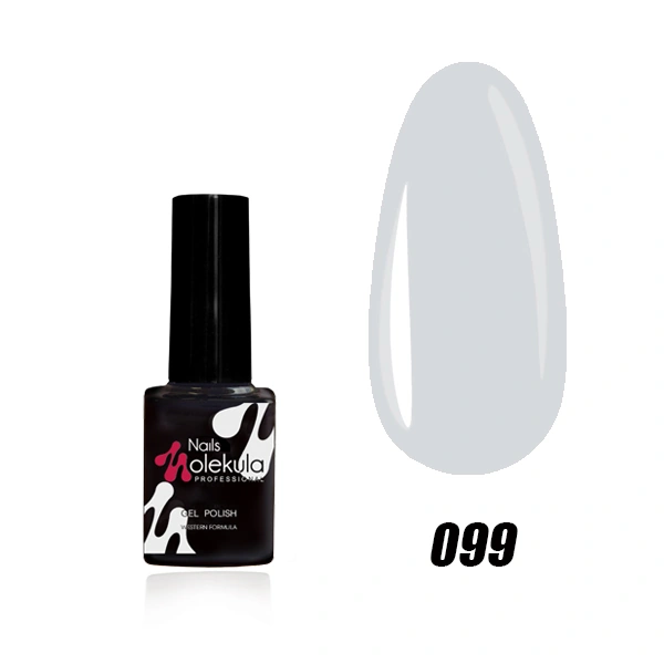 Гель-лак Molekula Gel Polish №099 Світло-сірий, Емаль 6 мл