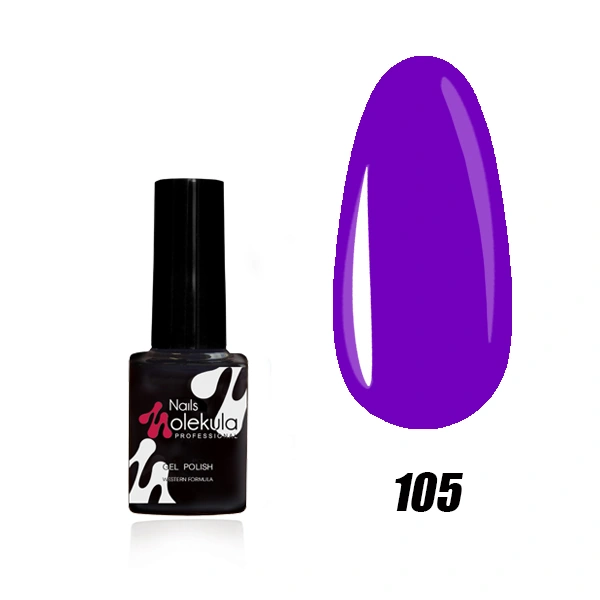 Гель-лак Molekula Gel Polish №105 Фіолетовий, емаль 6 мл