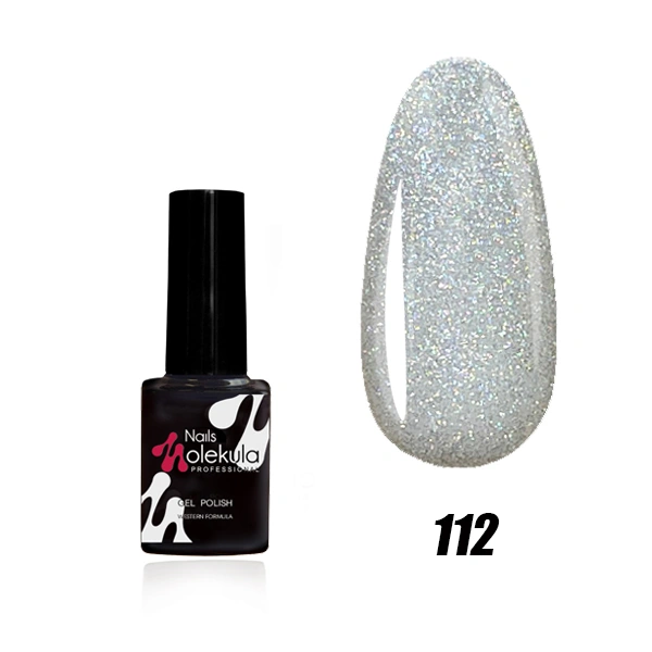 Гель-лак Molekula Gel Polish №112 Перламутр срібло 6 мл