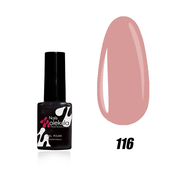 Гель-лак Molekula Gel Polish №116 Пудровий, емаль 6 мл