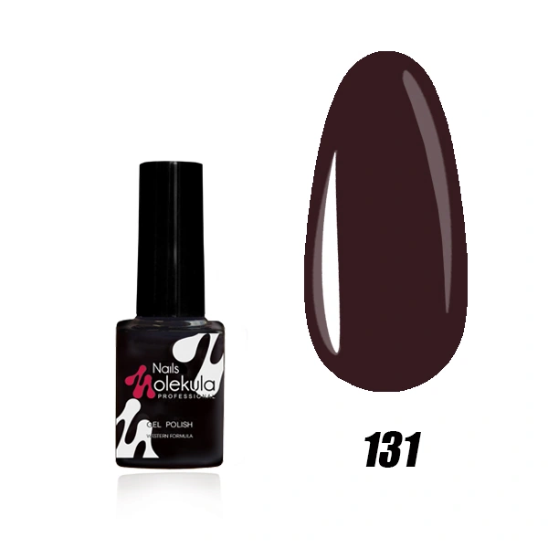 Гель-лак Molekula Gel Polish №131 Івово-коричневий, емаль 6 мл