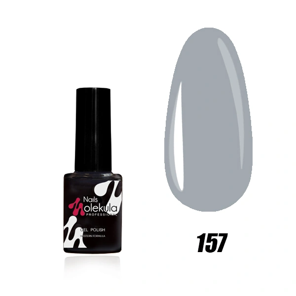 Гель-лак Molekula Gel Polish №157 Сірий, емаль 6 мл