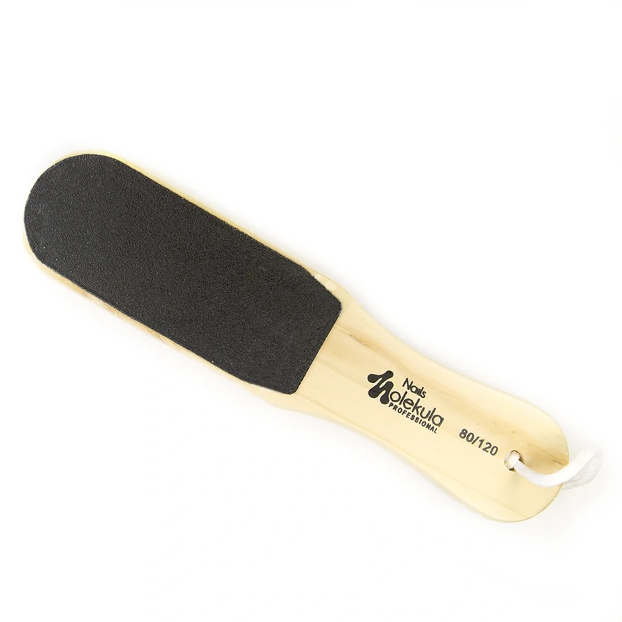 Тертка для педикюру дерев`яна Molekula Wooden Pedicure File 80/120 грит
