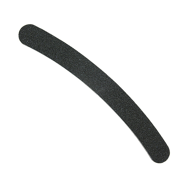 Пилочка для натуральних та штучних нігтів Molekula Nail File Banana Black M-09 180/240 грит