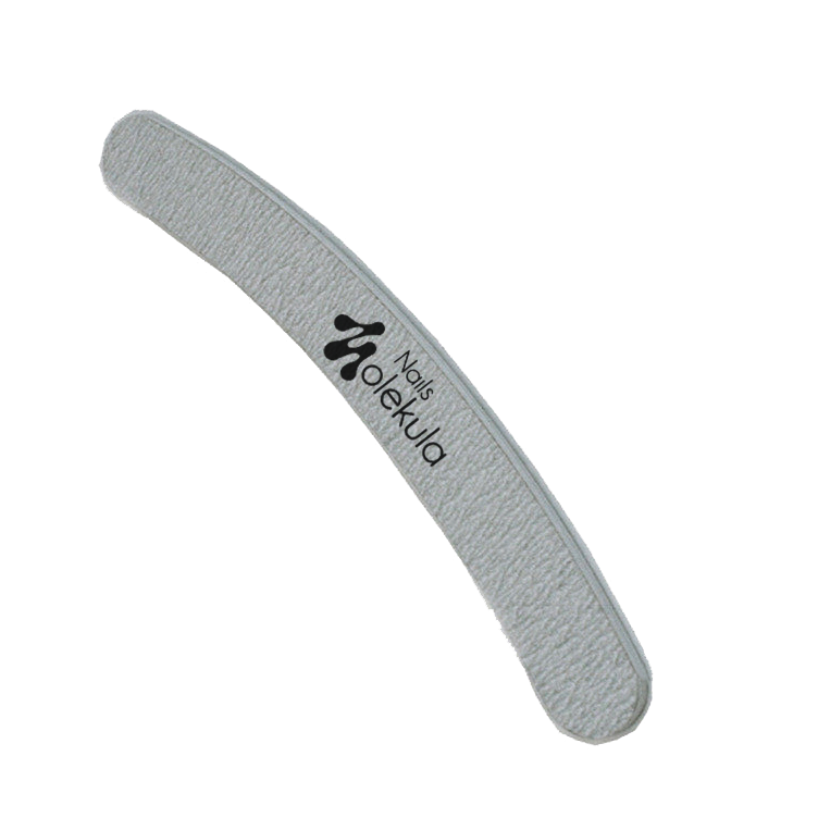Пилочка для натуральних та штучних нігтів Molekula Nail File Banana Grey M-05 100/180 грит