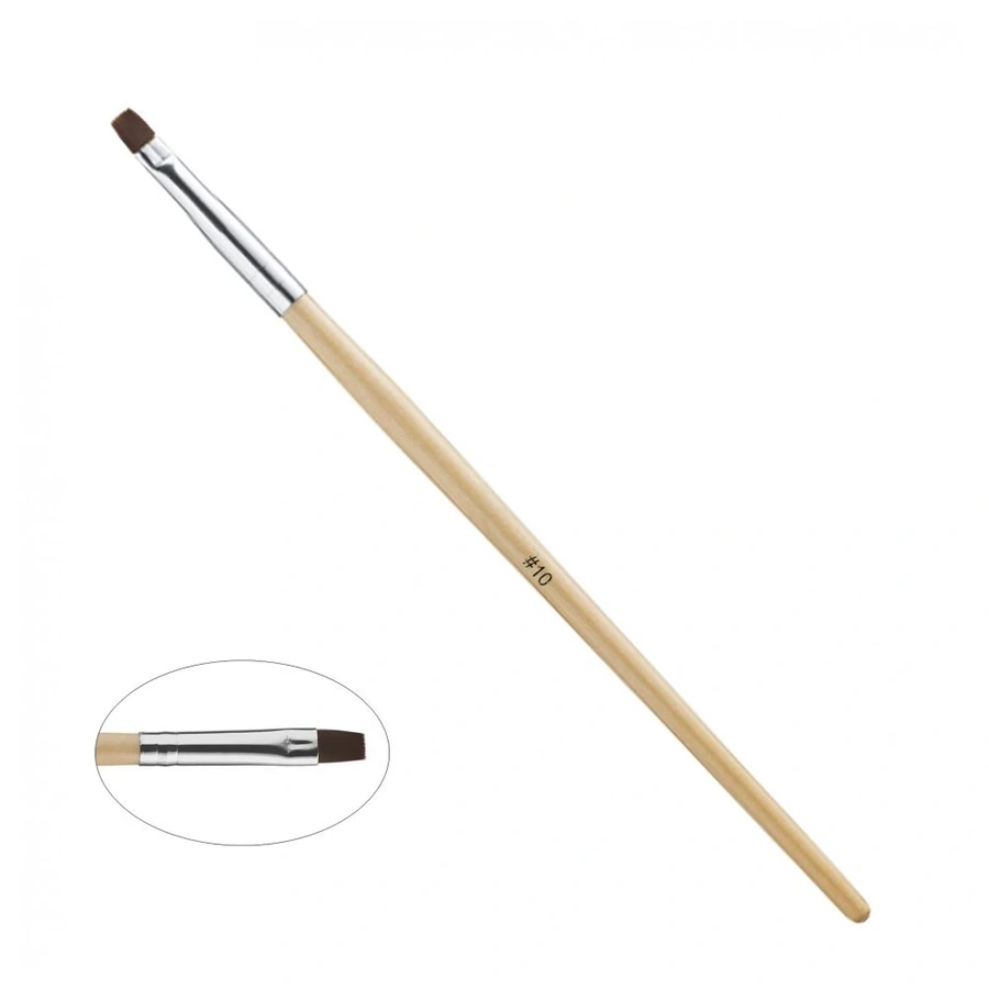 Кисть для гелю Molekula Gel Brush №10 синтетична