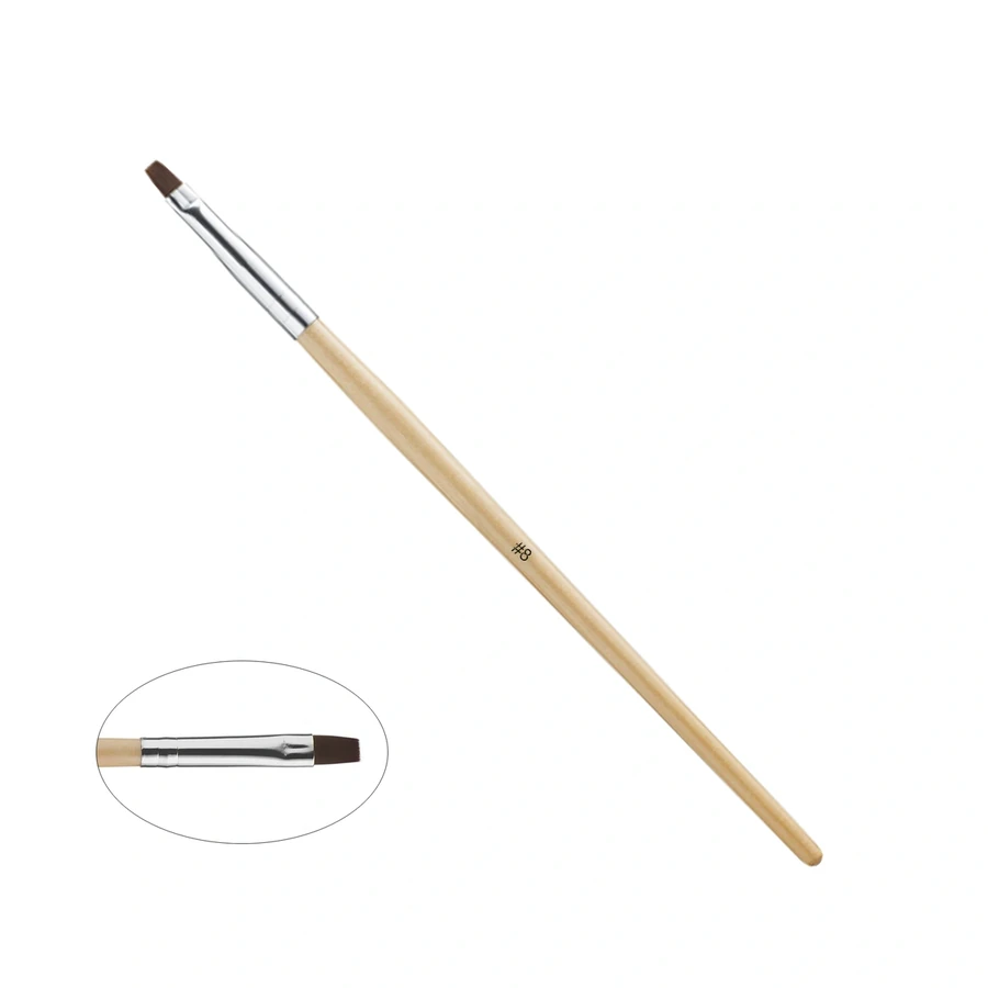 Кисть для гелю Molekula Gel Brush №8 синтетична