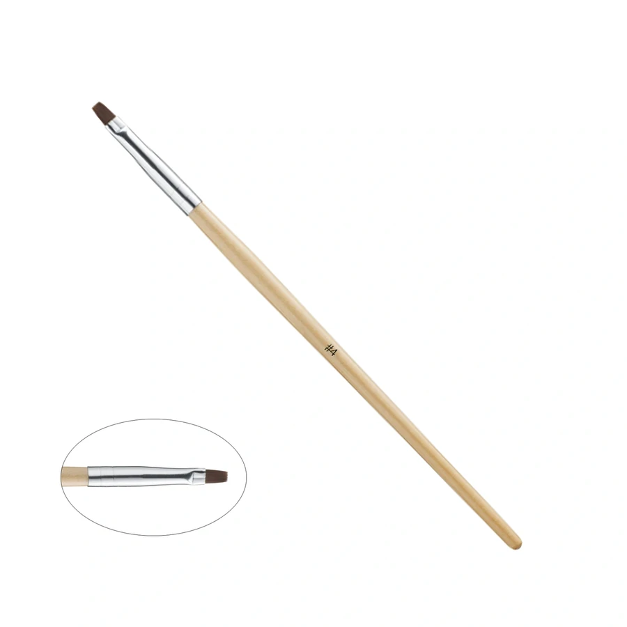 Пензлик для гелю Molekula Gel Brush №4 синтетична