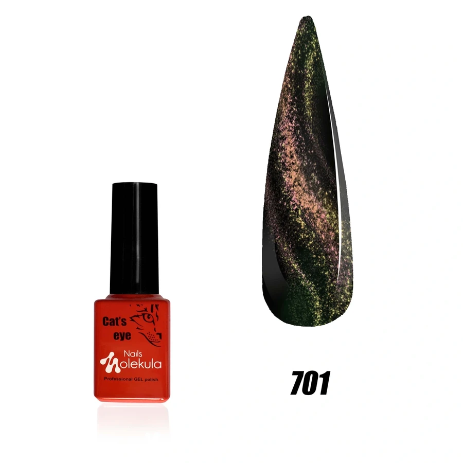 Гель-лак з ефектом котячого ока Molekula 7D Cat eye №701 6 мл