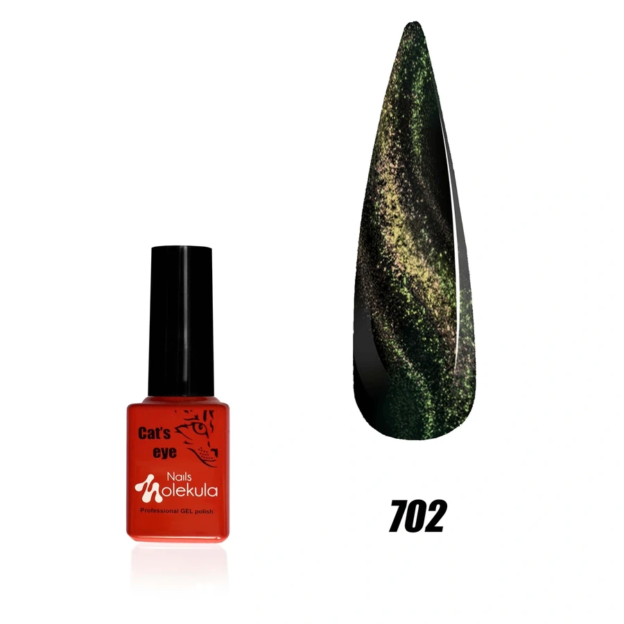 Гель-лак з ефектом котячого ока Molekula 7D Cat eye №702 6 мл