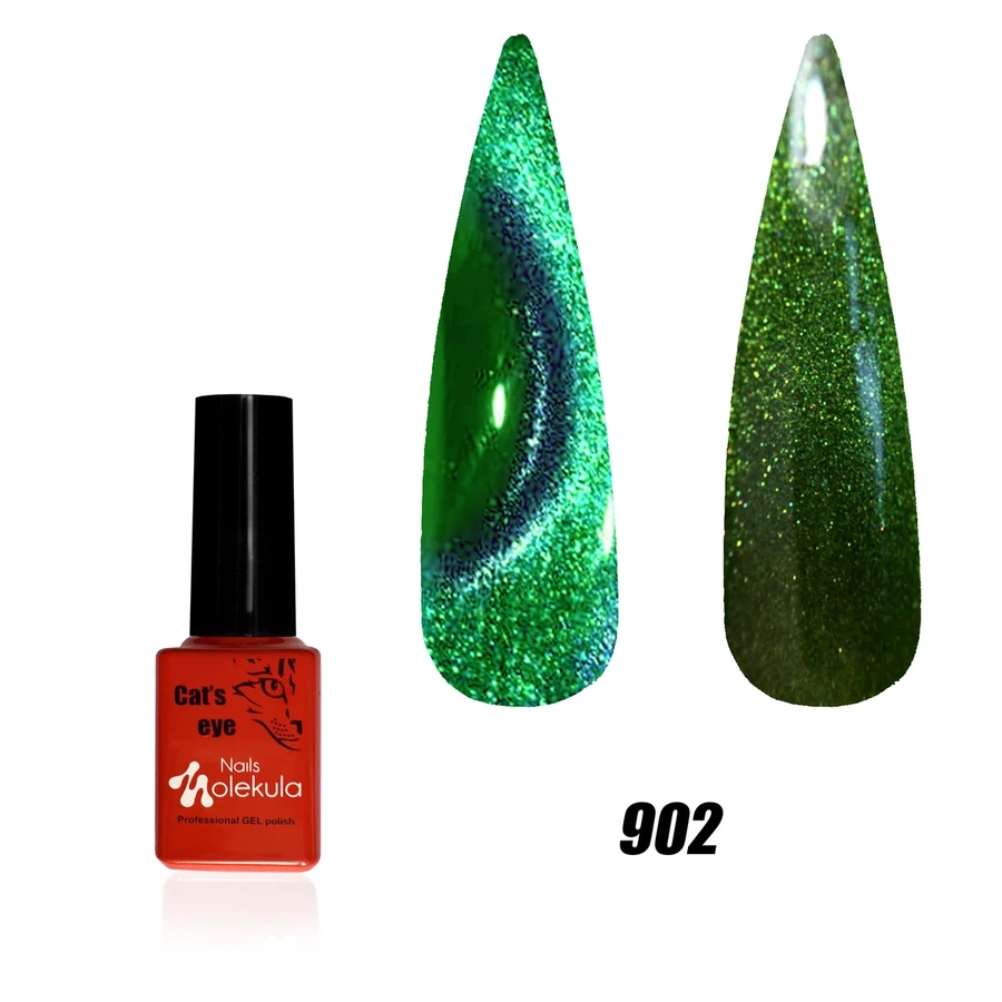 Гель-лак з ефектом котячого ока Molekula 9D Cat Eye №902 6 мл