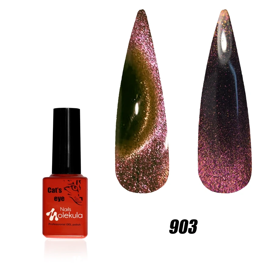Гель-лак з ефектом котячого ока Molekula 9D Cat Eye №903 6 мл